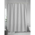 thumbnail image 5 of Fsddascl Black Striped Shower Curtain Set - Extra Long 72" x 96" Washable Bathtub Curtain with 12 Hooks, Black White Stripes Farmhouse Waterproof Fabric Stall Shower Curtains for Bathroom/Bathtub, 5 of 6