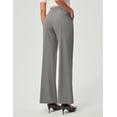 thumbnail image 2 of Womens Dress Pants Wide Leg Pull On Stretchy Work Pants Women High Waisted Business Casual Trousers with Pockets, 2 of 11