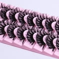thumbnail image 4 of Pestañas postizas con efecto rizado y esponjoso, pestañas postizas para extensiones de pestañas de maquillaje, paquete de 10 pares, 4 of 5