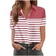 thumbnail image 3 of TaTaai Women's Versatile Short Sleeve Button Front Open Collar Print Top Summer Casual Work Shirt Relaxed Fit Holiday Plus Size Gift, 3 of 6