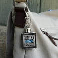 thumbnail image 3 of Ford Built Ford Tough Stainless Steel 1oz Mini Flask Key Chain, 3 of 4