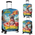 thumbnail image 2 of Hello Summer Pitbull Pool Day on Watermelon Float Travel Luggage Cover Terrier Dog Lover Suitcase Dust Protective Decor - 13008, 2 of 5