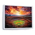 thumbnail image 2 of Designart "modern Baseball Stadium IV" Architecture Floater Framed Canvas Print, 2 of 7