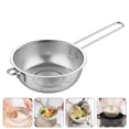 thumbnail image 6 of Stainless Steel Long-handle Colander Draining Basket Vegetable Fruit Washing Basket, 6 of 6