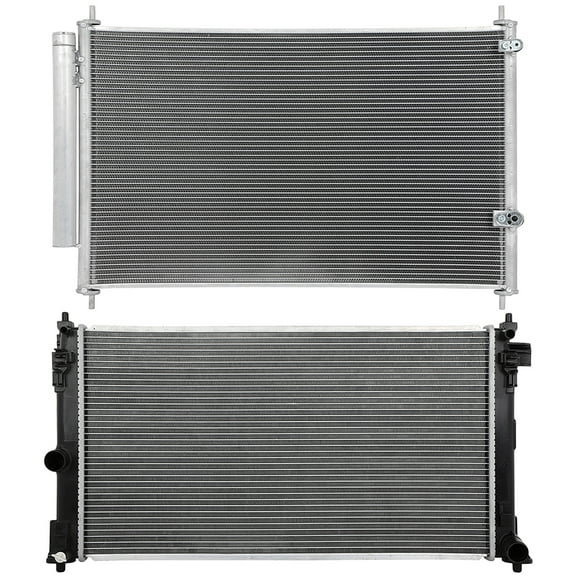 cciyu Aluminum Radiator Replacement 2019 for Toyota for Corolla 13825 radiator Plastic Radiator Auto Parts Complete radiator Radiator Engine Coolant Radiator Assembly Radiator