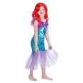 thumbnail image 5 of Disfraz de la Sirenita Ariel para niña, conjunto de vestido de sirena, ropa de Halloween, 5 of 5