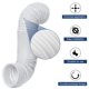 thumbnail image 2 of Muyoka Tubo de manguera de escape Flexible de 78 pulgadas y 5 "de diámetro, manguera de ventilación de ventana Universal para aire acondicionado, portátil blanco Muyoka Hogar, 2 of 7