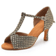thumbnail image 5 of XIHAHA-zapatos de baile latino con diamantes de imitación para mujer, Sandalias de tacón alto con suela suave, zapatos de boda, zapatos de baile de salón Tango, 5 of 5