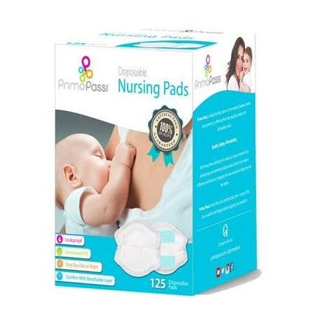 Contoured Disposable Breast Pads - Primo Passi Disposable Nursing / Breast Pads 125 Count