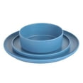 thumbnail image 5 of Gibson Home Crest 12 Piece Stackable Matte Melamine Dinnerware Set - Blue, 5 of 6