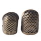thumbnail image 1 of Dedal de metal Retro Dedales de costura Protector de dedo ajustable Herramientas de acolchado DIY para bordado (azul cian), 1 of 14
