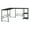 Mocha Wood, variant on OSP Home Furnishings Frame Works "L" Desk in Truffle Finish
