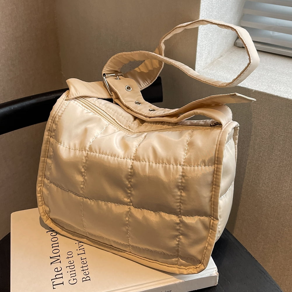 Bxingsftys Cotton Crossbody Bags Quilted Shoulder Tote Bag Rhombus