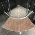 thumbnail image 1 of Alfombra de baño, alfombra de ducha redondeada de cuarto pequeño, microfibra, súper absorbente, antideslizante, cómoda alfombra de baño B pared, 1 of 4
