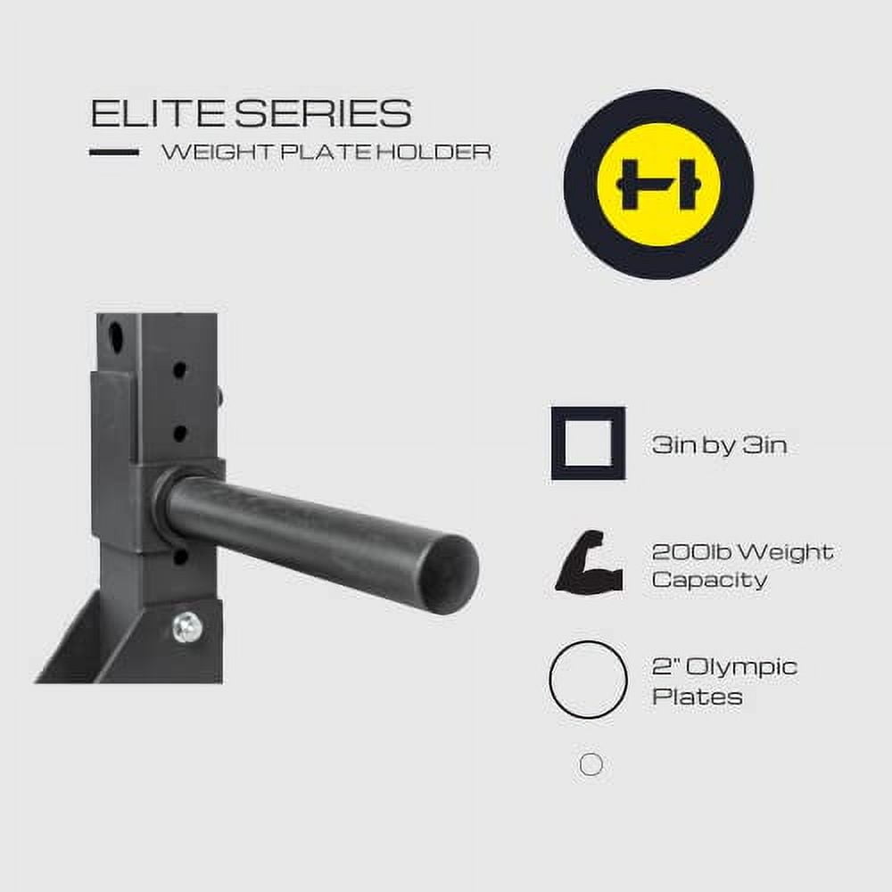 HulkFit Elite Series Power Cage Weight Plate Holder Storage