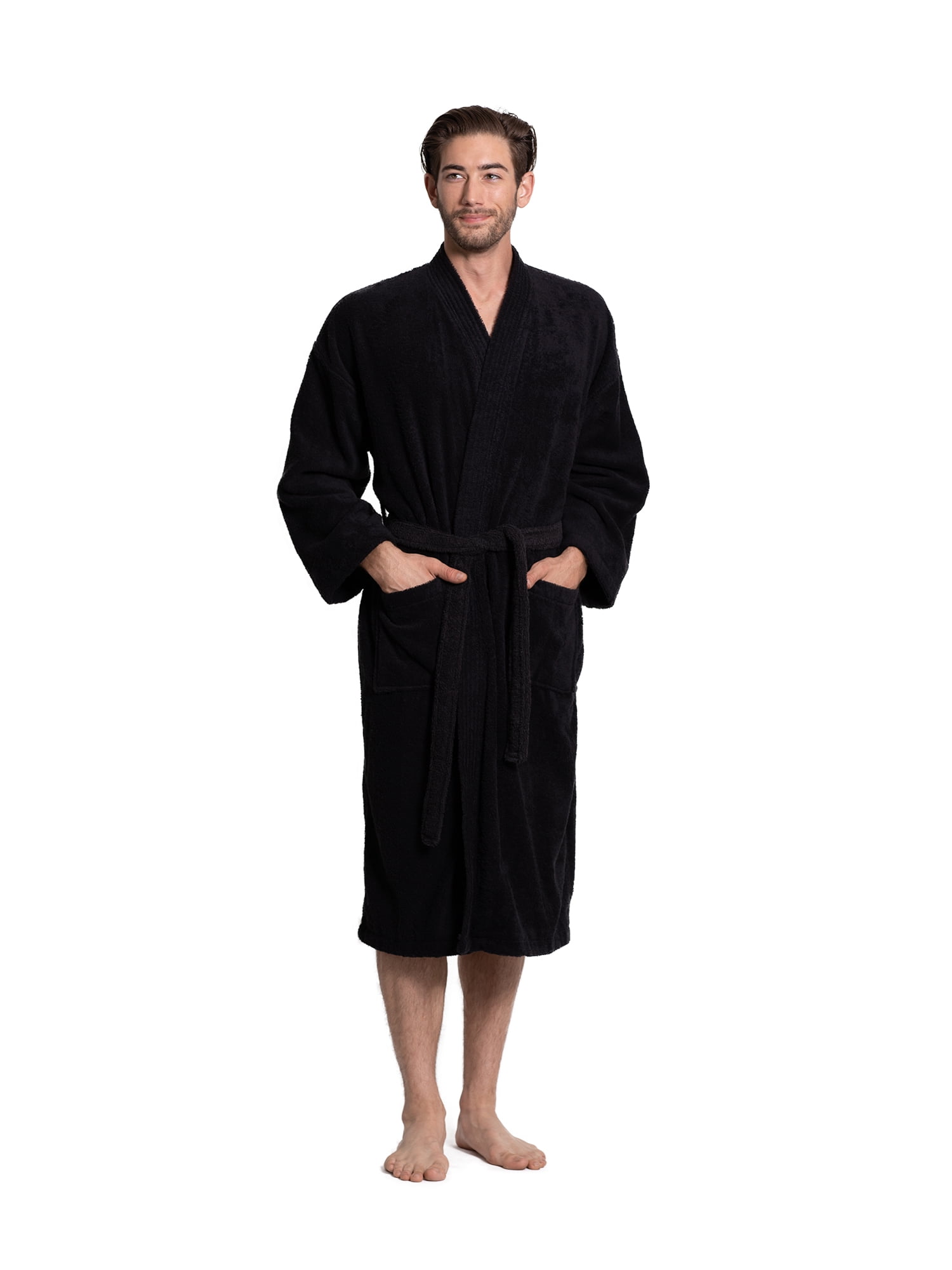 Turkuoise Men's Terry Cloth Robe 100 Premium Turkish Cotton Terry