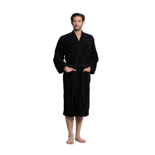Turkuoise Men's Terry Cloth Robe 100 Premium Turkish Cotton Terry