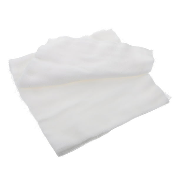 FELTECHELECTR 100 mascarillas de gasa de algodón desengrasantes para salón de belleza profesional (blancas)