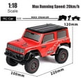 thumbnail image 4 of LINLIN 1:18 Scale 2.4G Mini RC Rock Crawler Car,RTR Version Remote Control Off-Road Climbing Truck Car Vehicle Models, 4 of 8