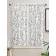 thumbnail image 5 of Watercolor Floral Bathroom Window Curtain, Spring Botanical Flowers Tree Branches Light Filtering Coffee Kitchen Curtains, Bedroom Living Room Curtains 2 Panel 84"x63", 5 of 6