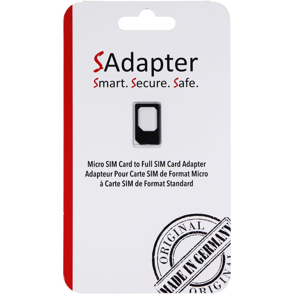 Sadapter Micro SIM to Full SIM Card Adapter (999507SMCA) Gray
