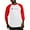 Red/White, variant on CafePress - Triangle Colored Coat Of Arms - Cotton Baseball Jersey, 3/4 Raglan Sleeve Shirt