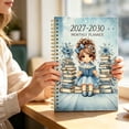 thumbnail image 2 of QISIWOLE 5.8x8.3in 2027-2030 Monthly Planners & Appointment Book with Monthly Tabs, 5.5x8.3, Blue, 2 of 7