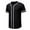X1 Black, variant on Sjldqy Mens Shirts Short Sleeve Collared Solid Color Casual Workout Shirts Breathable Lightweight Summer T Shirts For Man Size L Black
