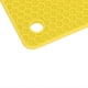 thumbnail image 2 of 5pcs Silicone Pot Holders Mat Heat Resistant Anti Slip Square Honeycomb Trivet Mat Hot Pads for Kitchen Counter Yellow, 2 of 4