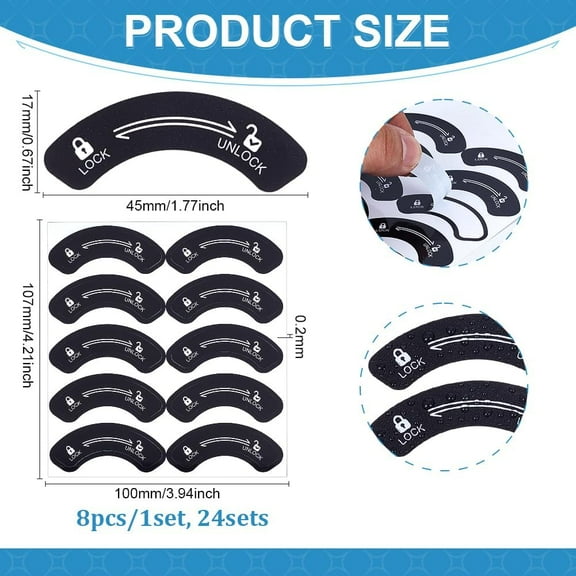 192pcs Unlock Lock Direction Indicating Stickers Waterproof Dials Stickers Self-Adhesive Peel and Stick Decals for Stove 4.21x3.94 Inch