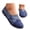 Blue, variant on Leather Flat Shoes for Women Non Slip Walking Loafers Ladies Summer Casual Work Travel Shoe with Arch Support 9 Blue