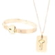 thumbnail image 4 of Pulsera con cerradura Collar con llave Pulsera en forma de corazón de acero de titanio para el día de San Valentín, 4 of 6