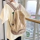 thumbnail image 4 of Mochila de moda Mochila versátil de gran capacidad Mochila de nailon para estudiantes (Beige) Ndcxsfigh Para Estrenar, 4 of 5