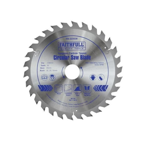 

Faithfull - TCT Circular Saw Blade 235 x 35mm x 30T POS