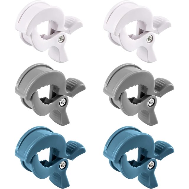 Pinzas de Plástico para Ropa QUANZHOUTIANDI Clip Universal para Cochecito Azul Blanco Gris