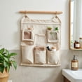thumbnail image 5 of PoyoKee Over The Door Organizer, Multi Pocket Hanging Storage Bags for Bathroom Bedroom, Foldable Wall Decor Closet Organizer with Rope Mount, 24x18, 5 of 7