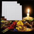 thumbnail image 3 of 10 piezas de tablero de dibujo de algodón grueso, tablero de pintura de arte grueso, tablero de papel para artista, bloc de dibujo de pintura al óleo (blanco, 4 x 4 pulgadas), 3 of 3