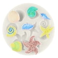 thumbnail image 3 of Agiferg DIY Sea Creatures Conch Shell Fondant Cake Candy Cake Decoration Tools, 3 of 7