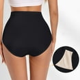 thumbnail image 4 of Delayuji Womens Panties High Waisted Loose Comfortable Cotton Elastic Panties Underwear, 4 of 6