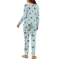 thumbnail image 3 of SCRAWLGOD Cartoon Panda Women Pjs Sets for Women Long Sleeve Pajama with Pockets Size XL Crewneck Ladies Two Piece Pajamas Comfortable Loungewear Sets, 3 of 7