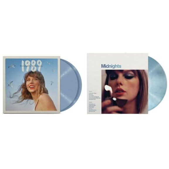 1989 (Taylor's Version) (2LP/Crystal Skies Blue Vinyl) & Midnights (X) (Moonstone Blue LP Vinyl)