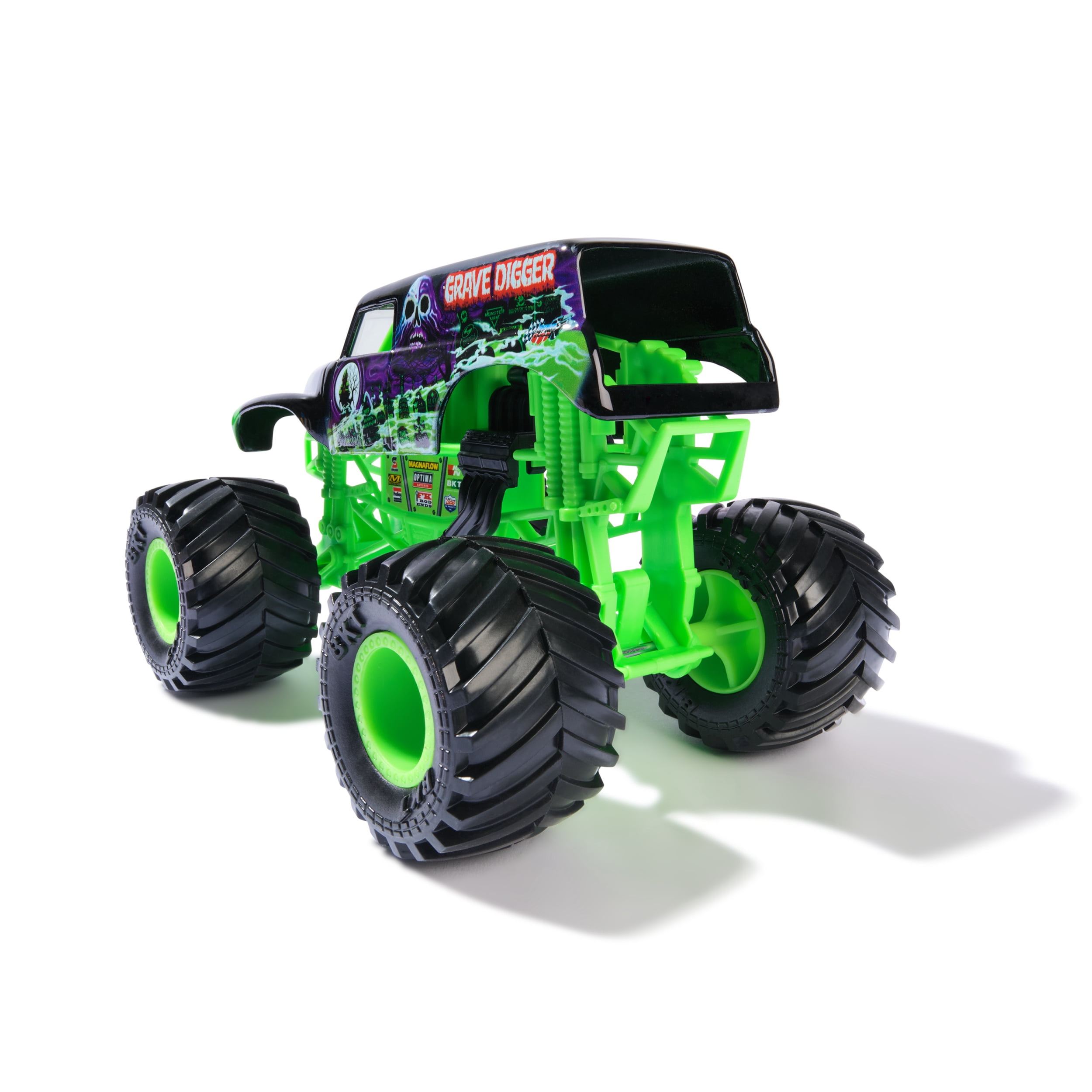 Monster Jam, Official Grave Digger Monster Truck, Collector Die-Cast Vehicle, 1:24 Scale, Kids Toys for Boys and Girls Ages 3 and up