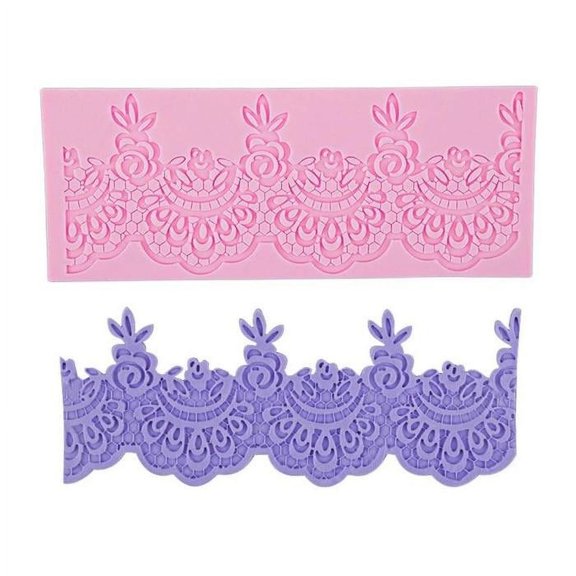 Victorian Lace Mat Silicone Mold | 7x3 inches