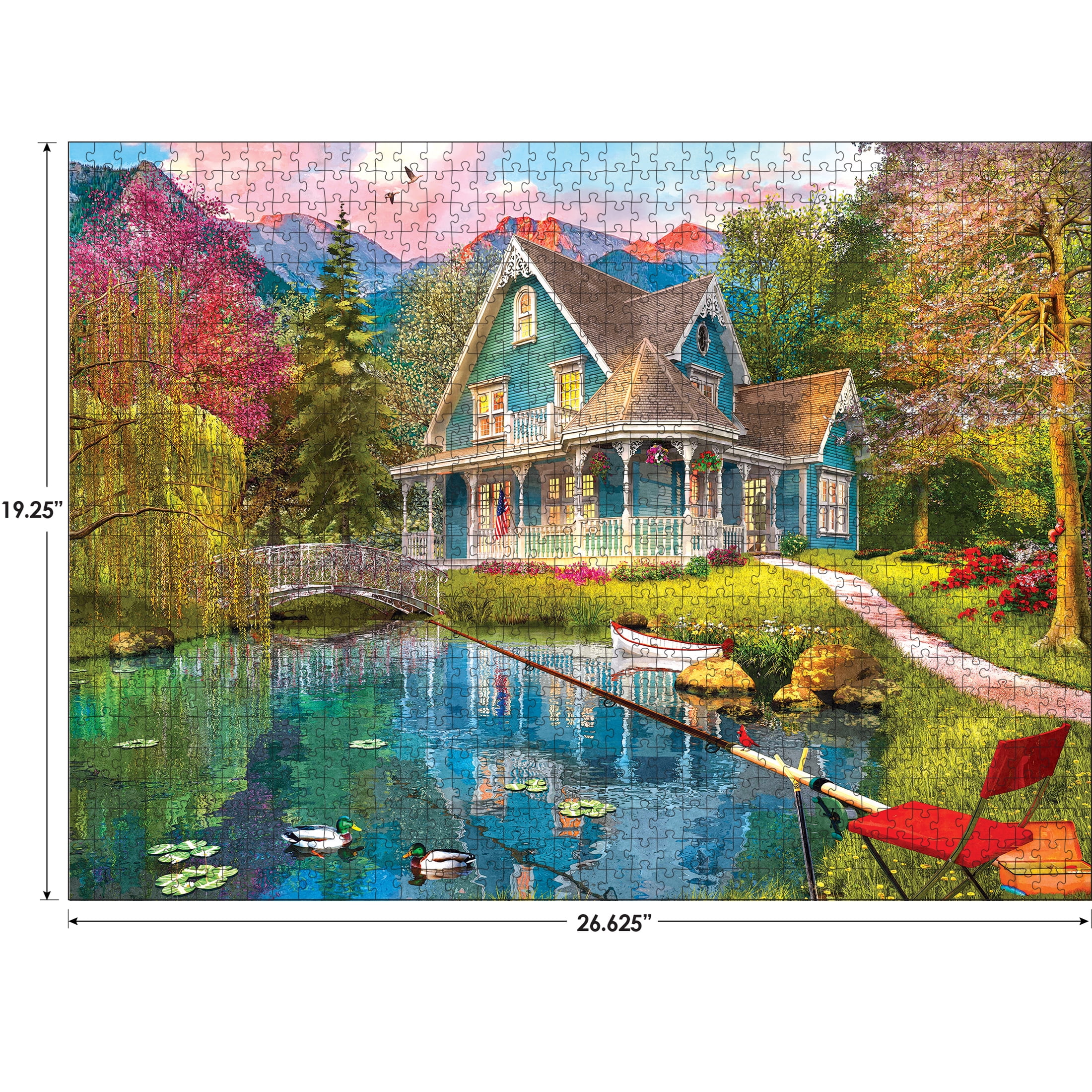 RoseArt - Favorite Places - Fishing Retreat - 1000 Piece Jigsaw Puzzle for Adults