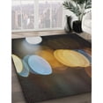 thumbnail image 3 of Ahgly Company Machine Washable Indoor Square Transitional Midnight Gray Area Rugs, 7' Square, 3 of 7