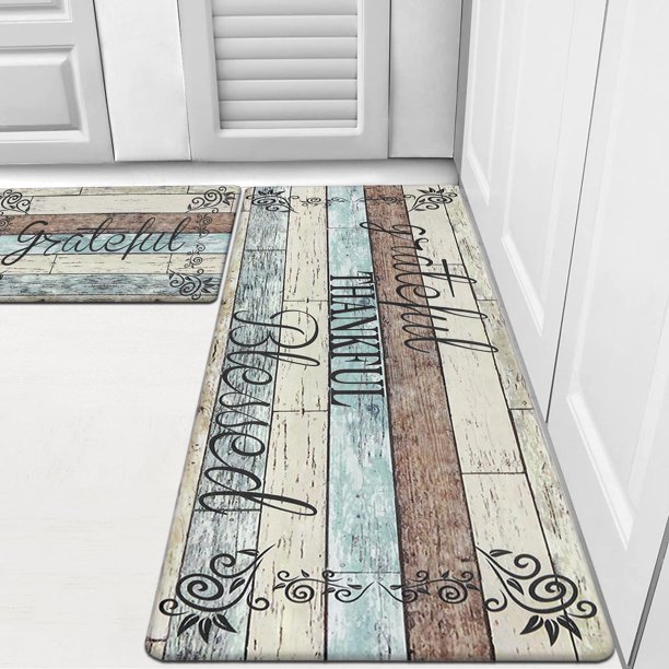 Juego de alfombrillas de cocina HEBE antifatiga, antideslizantes e impermeables, 2 unidades