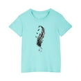 thumbnail image 1 of RXIRUCGD 2025 Vêtements d'Été pour Enfants T-shirt Imprimé Mode Mignon Col Rond Manches Courtes, 1 of 5