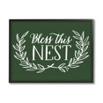 thumbnail image 2 of Stupell Industries Bless This Nest Laurel Wreath Crown Foliage,30 x 24, Design by Amanda McGee, 2 of 5