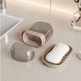 thumbnail image 7 of Travel Portable Soap Box Business Trip Container Sealed Leak Proof Case Bathroom Storage Organizer with Drainage Tray for Camping and Gym, 7 of 7