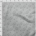 thumbnail image 4 of oneOone Cotton Cambric Gray Fabric Geometric Line Art Circle Craft Projects Decor Fabric Printed By The Yard 42 Inch Wide, 4 of 4